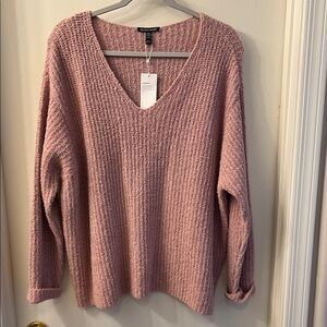 Eileen Fisher Women's V-Neck Organic Cotton & Cashmere Blend Sweater XL New